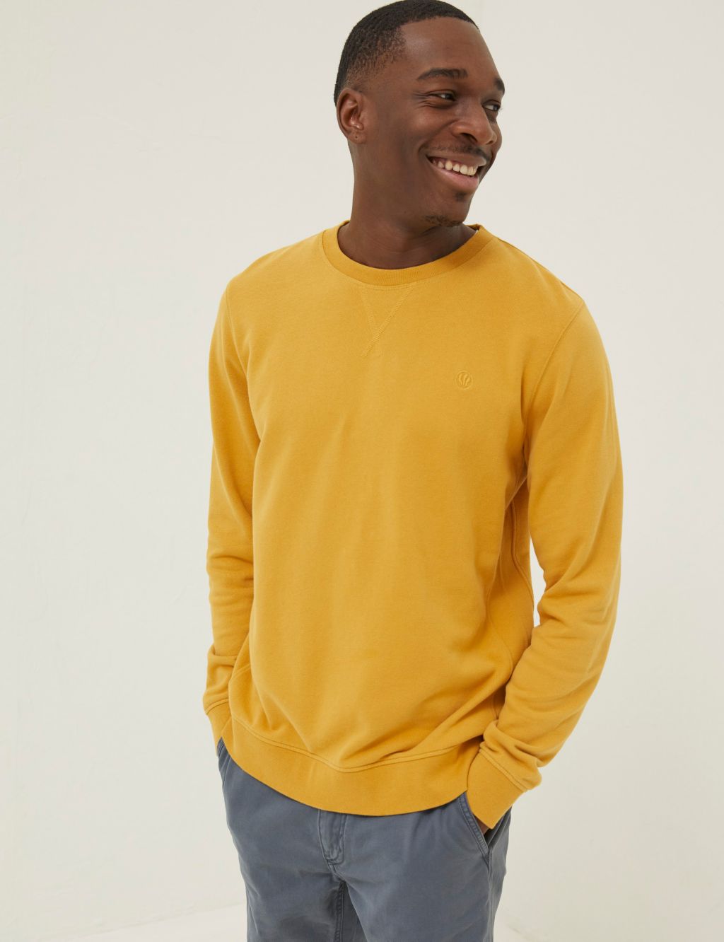 Men's Yellow Hoodies & Sweatshirts | M&S