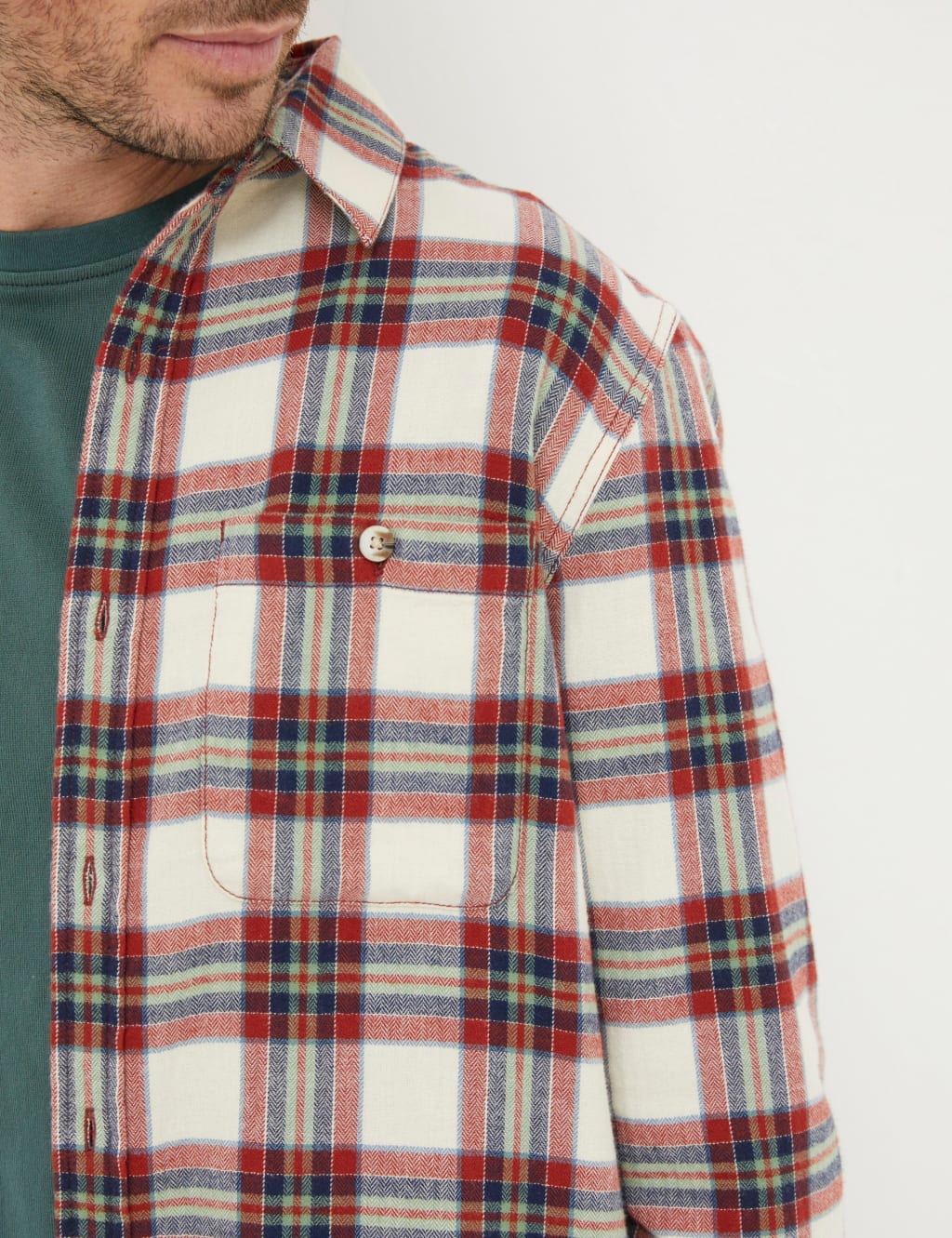 Pure Cotton Check Flannel Shirt image 3