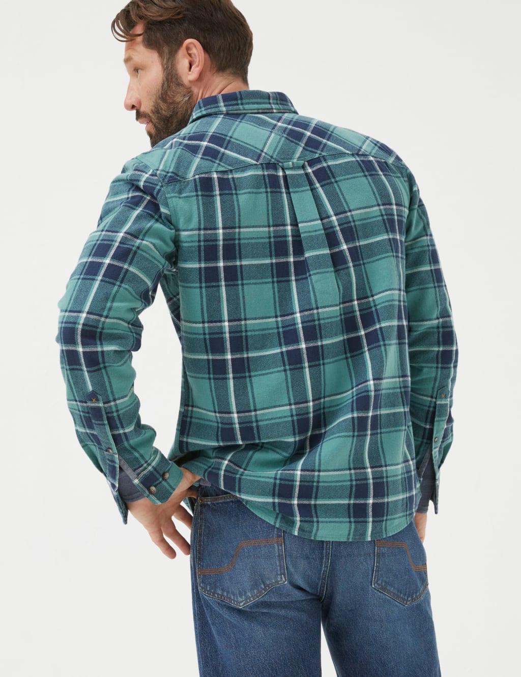 Pure Cotton Check Flannel Shirt image 2