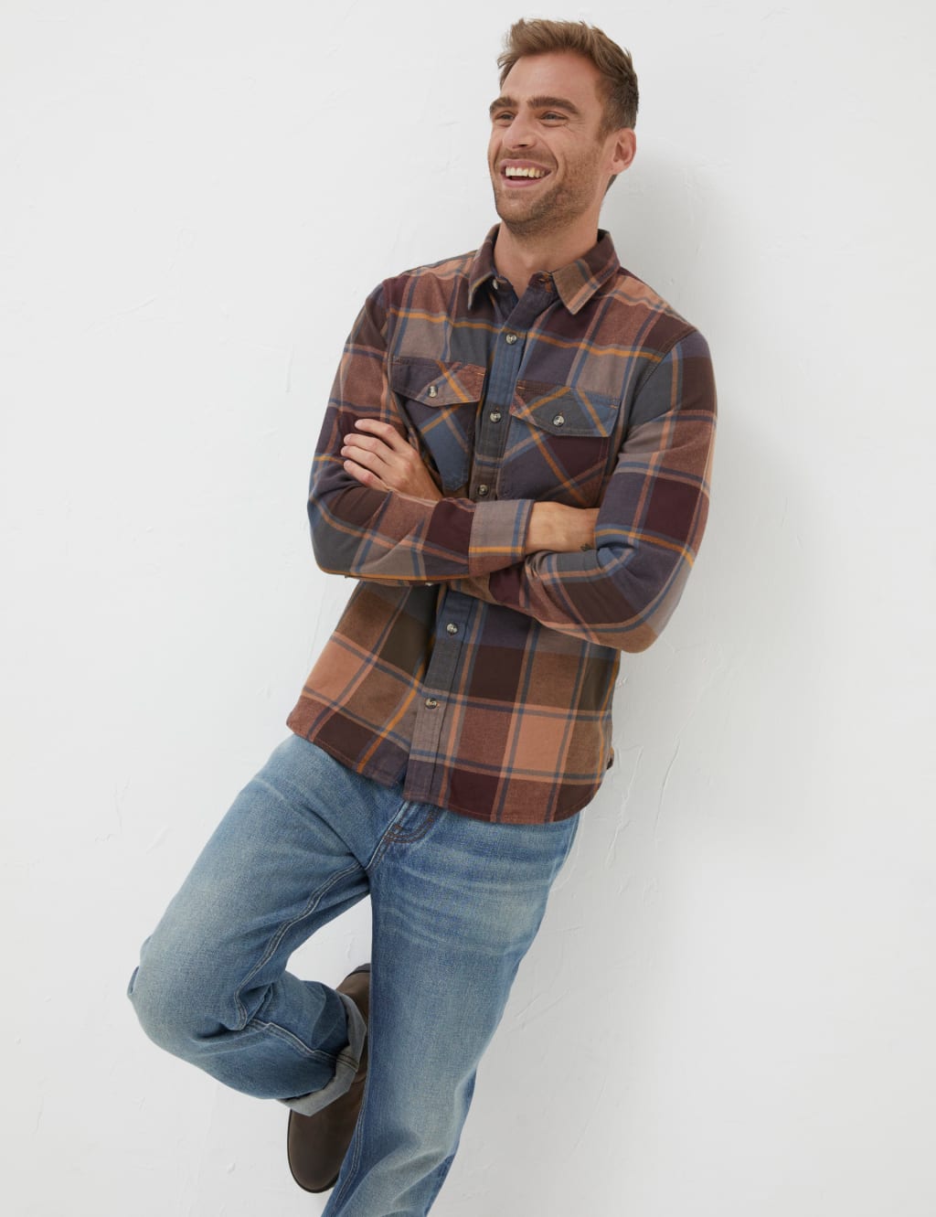 Big & store tall flannel shirt
