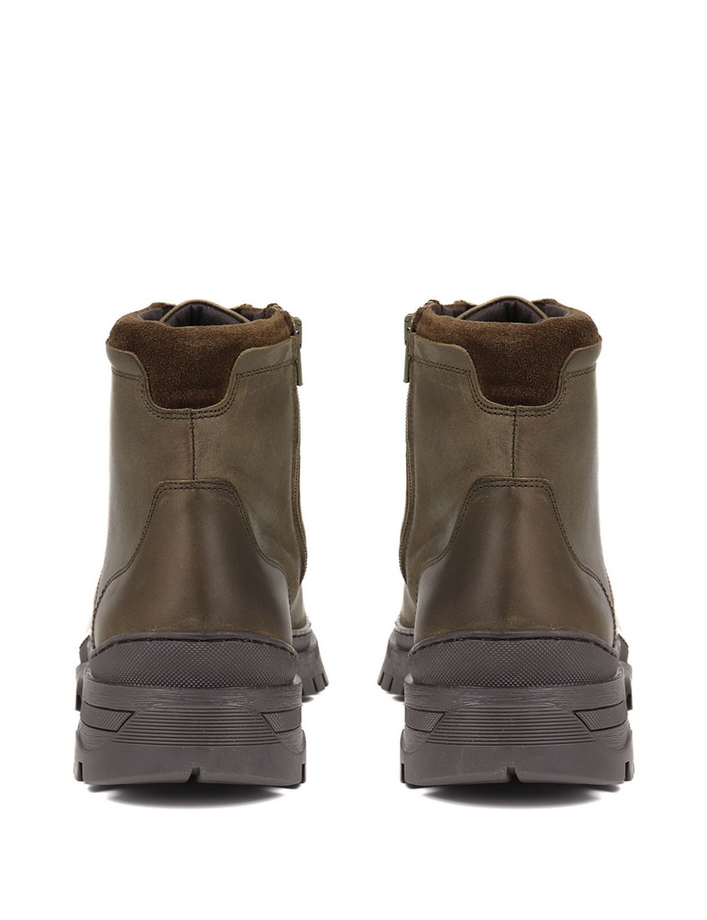Leather Side Zip Casual Boots image 5