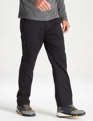 Craghoppers Men's Kiwi Tailored Fit Trekking Trousers - 38 - Black, Black