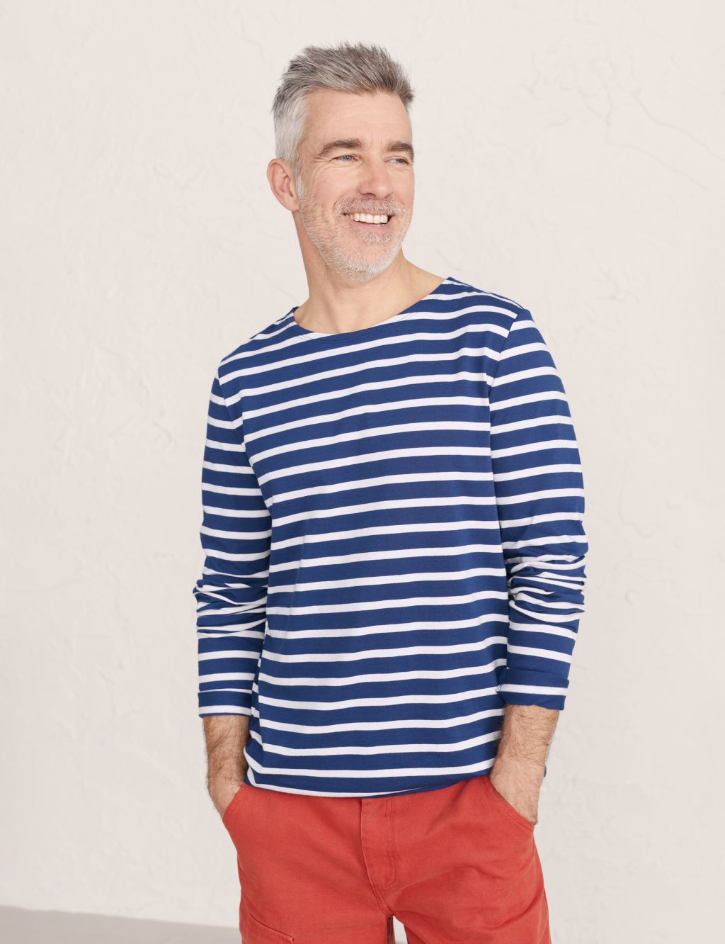 Organic Cotton Striped Long Sleeve T-Shirt image 1