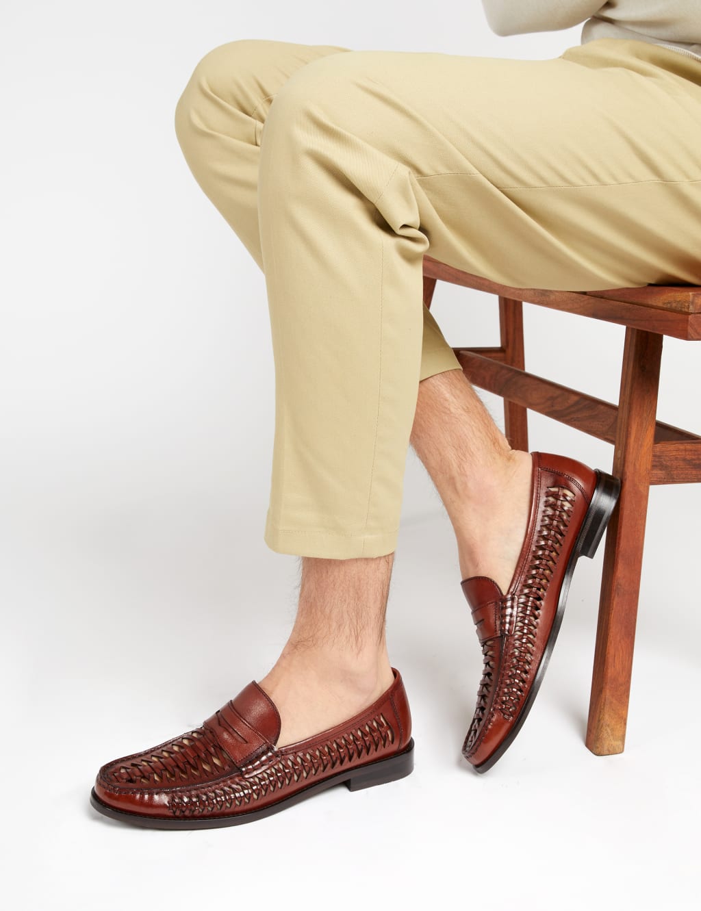 Leather Slip-On Loafers image 1