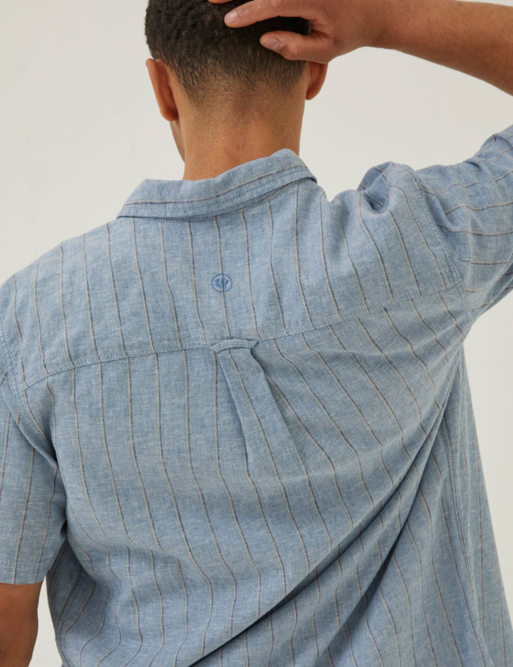 Linen Blend Striped Shirt image 4