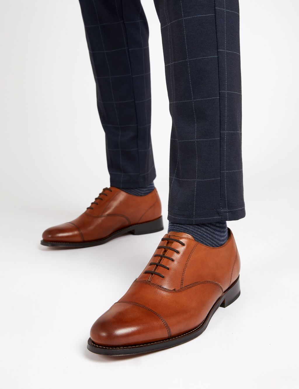 Leather Goodyear Welted Oxford Shoes image 1