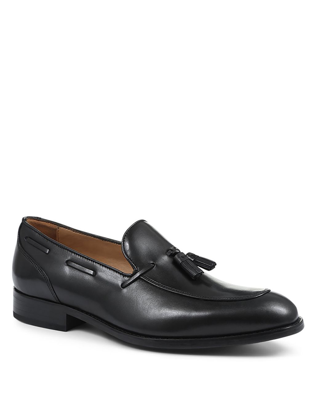 Leather Tassel Slip-On Loafers image 2