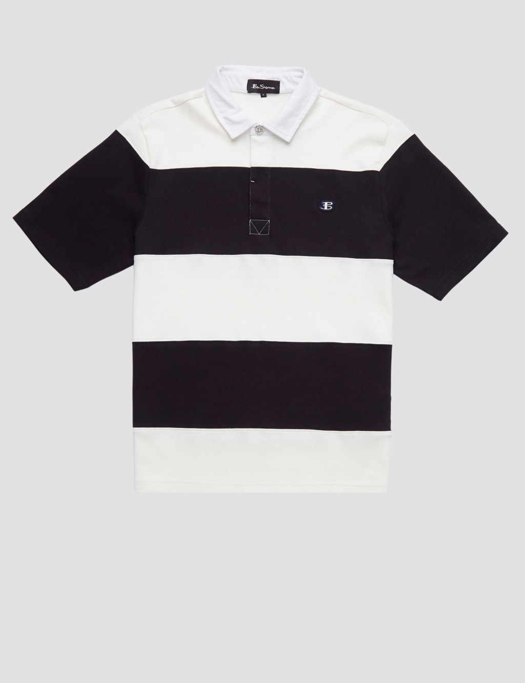 Pure Cotton Striped Short Sleeve Rugby Shirt image 2