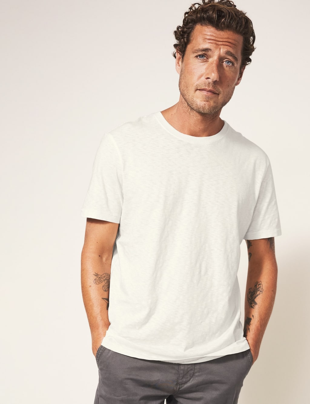 Pure Cotton Crew Neck T-Shirt image 2