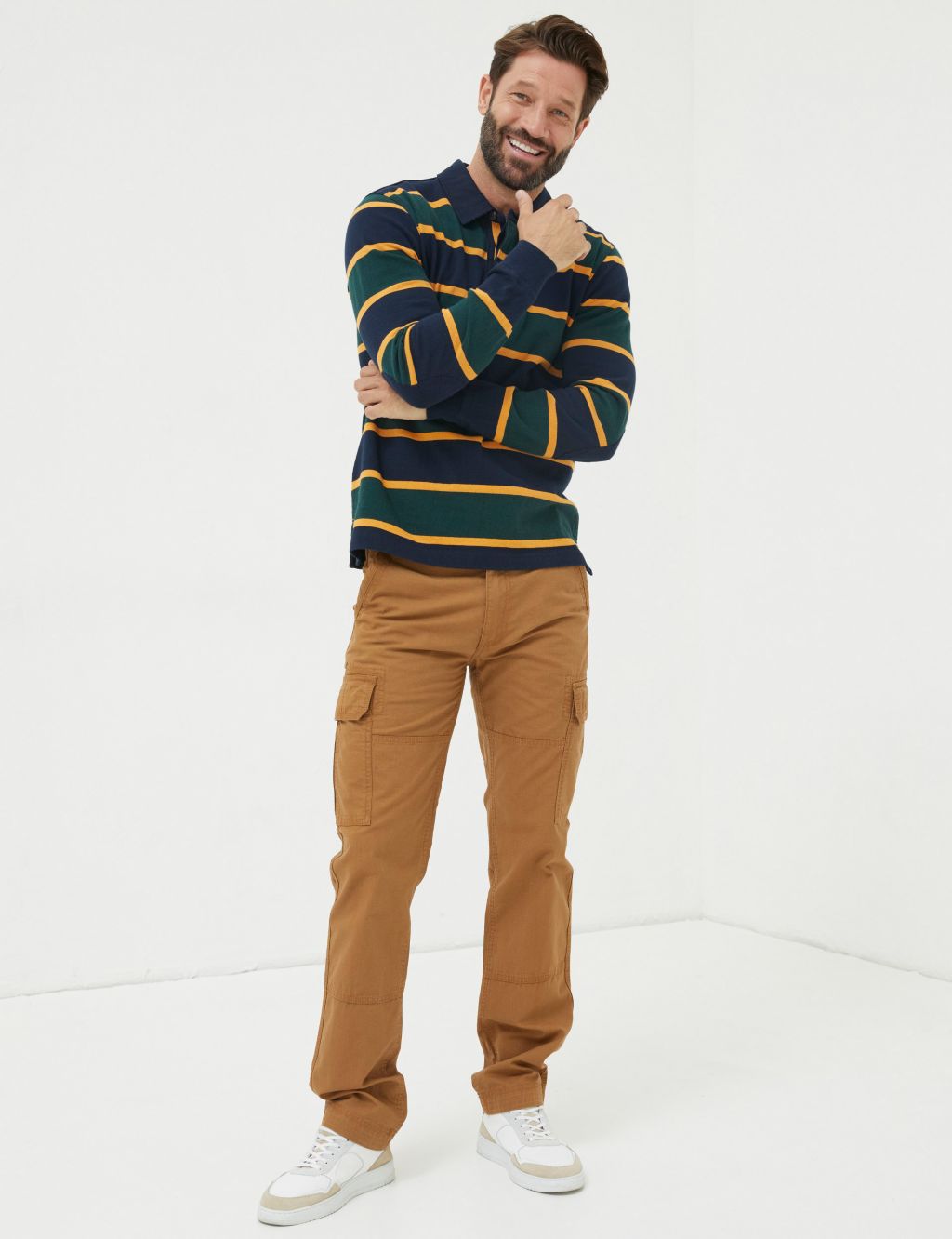 Pure Cotton Cargo Trousers image 1