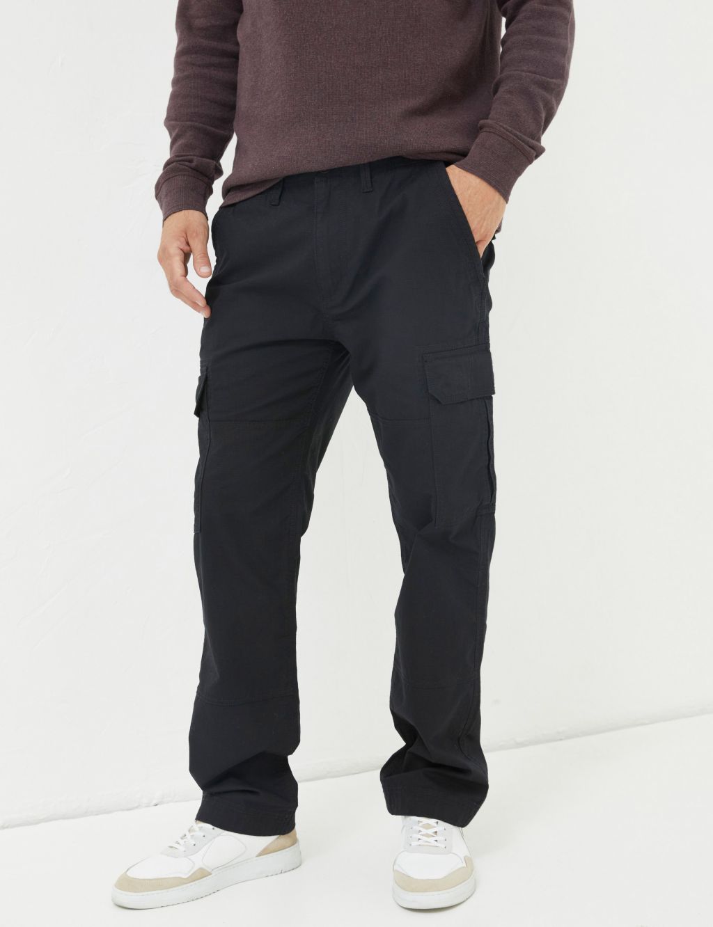 Pure Cotton Cargo Trousers image 3