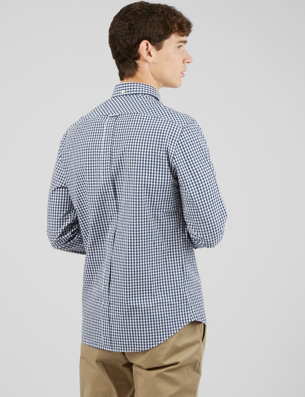 Regular Fit Pure Cotton Gingham Oxford Shirt image 4
