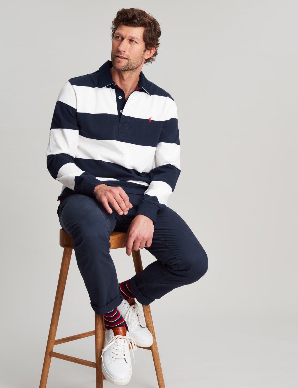 Pure Cotton Striped Long Sleeve Rugby Shirt image 1