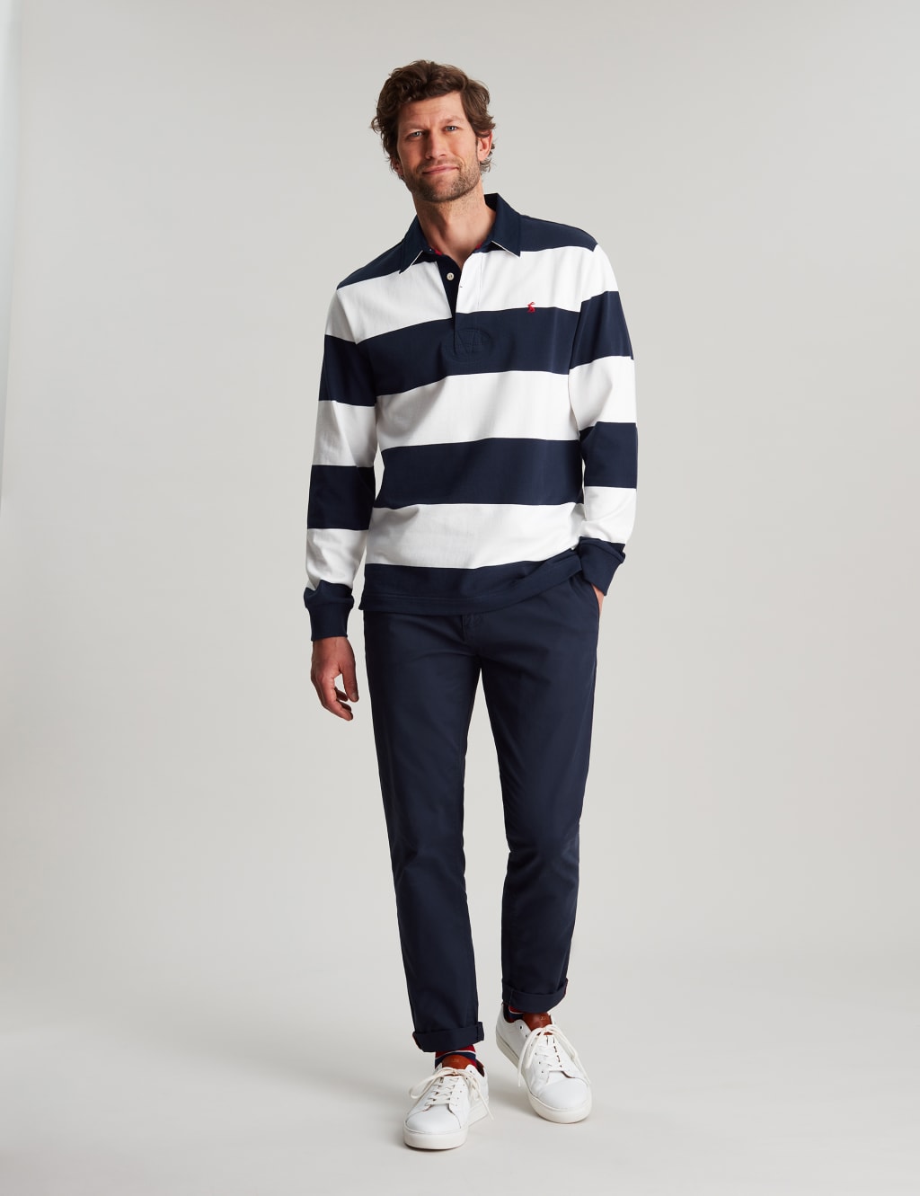Pure Cotton Striped Long Sleeve Rugby Shirt image 3