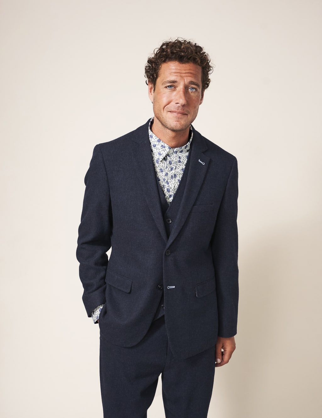 Regular Fit Wool Blend Blazer image 1