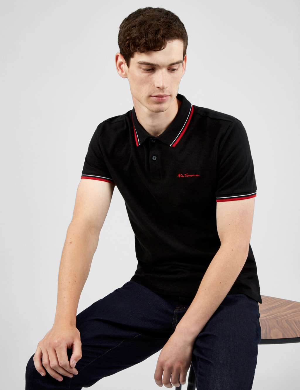 Cotton Tipped Polo Shirt image 2