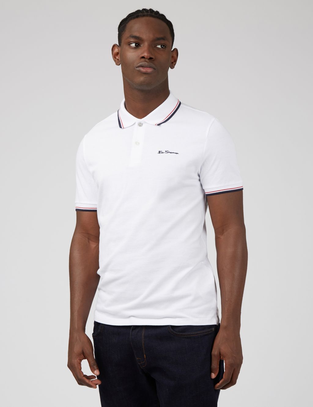 Cotton Tipped Polo Shirt image 1