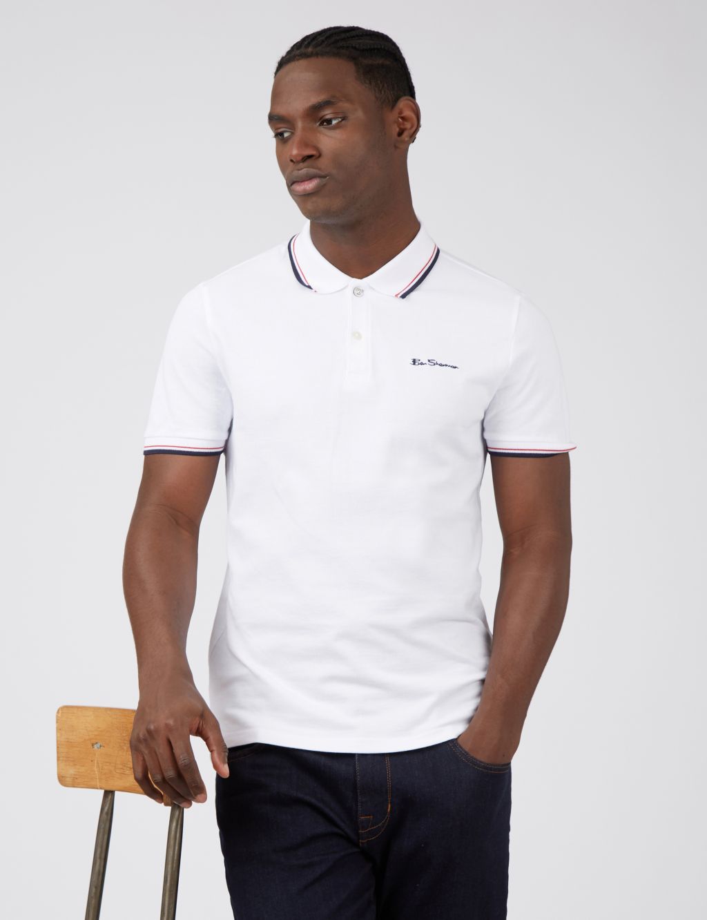 Cotton Tipped Polo Shirt image 3