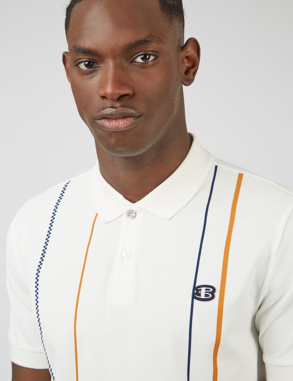 Cotton Striped Polo Shirt image 4
