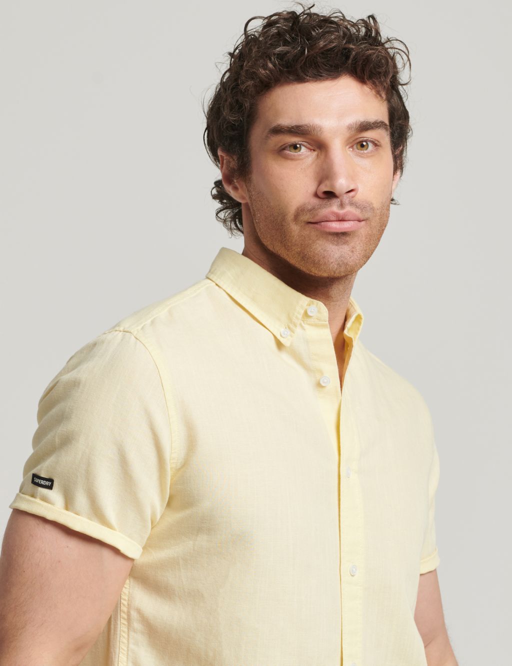 Linen Rich Oxford Shirt image 4