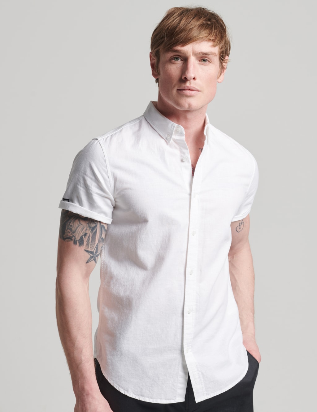 Linen Rich Oxford Shirt image 1