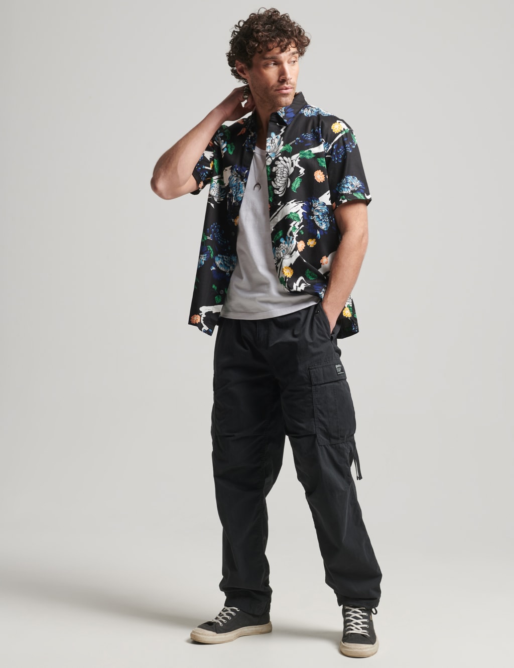 Cotton Blend Hawaiian Overshirt image 2