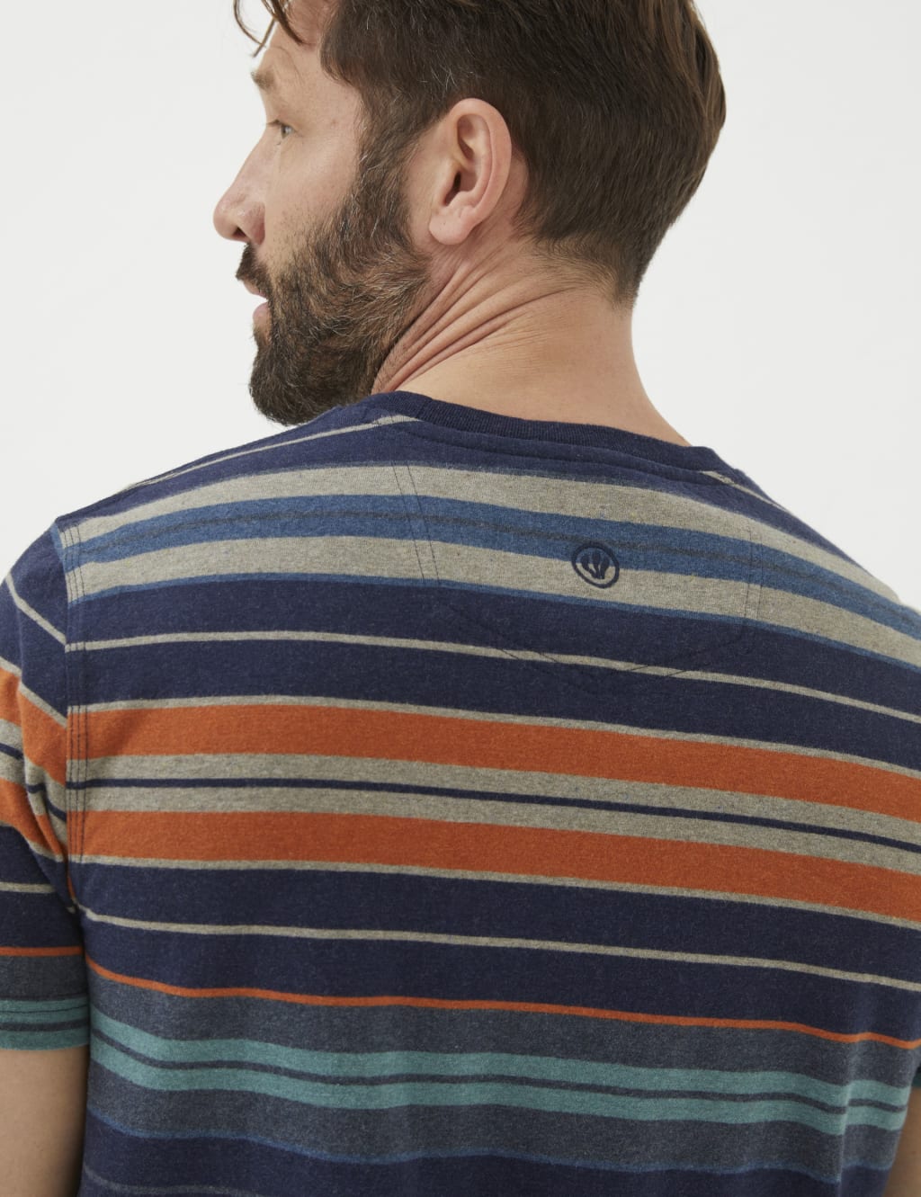 Pure Cotton Striped Crew Neck T-Shirt image 5