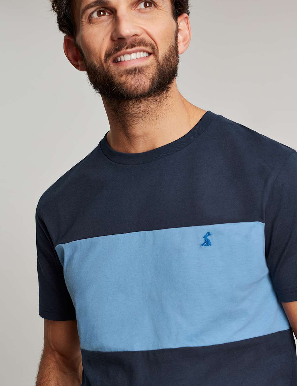 Pure Cotton Colour Block Crew Neck T-Shirt image 5