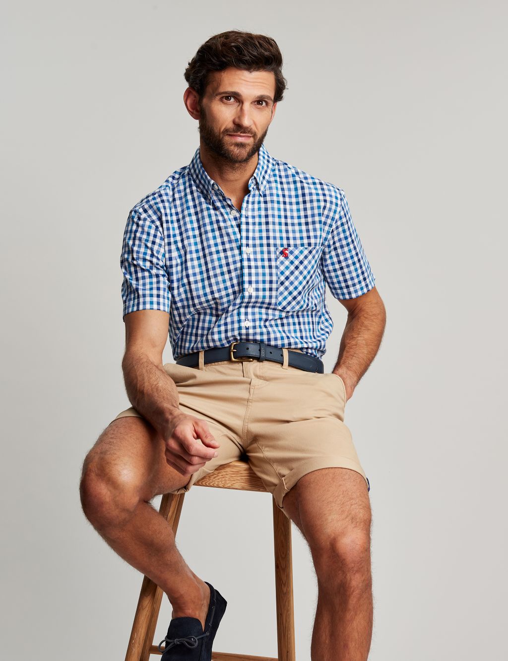 Regular Fit Pure Cotton Check Oxford Shirt image 2