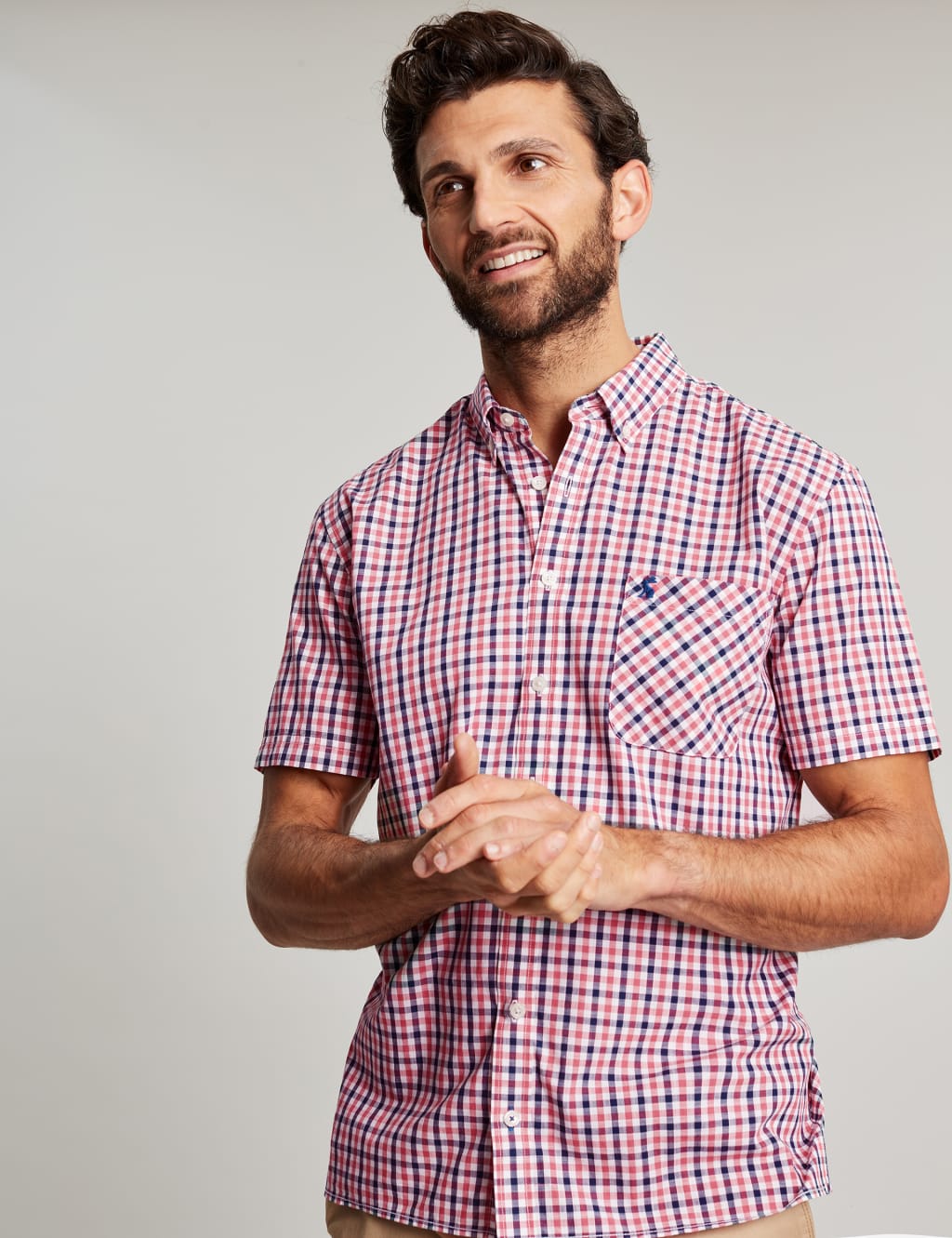 Pure Cotton Check Oxford Shirt image 1