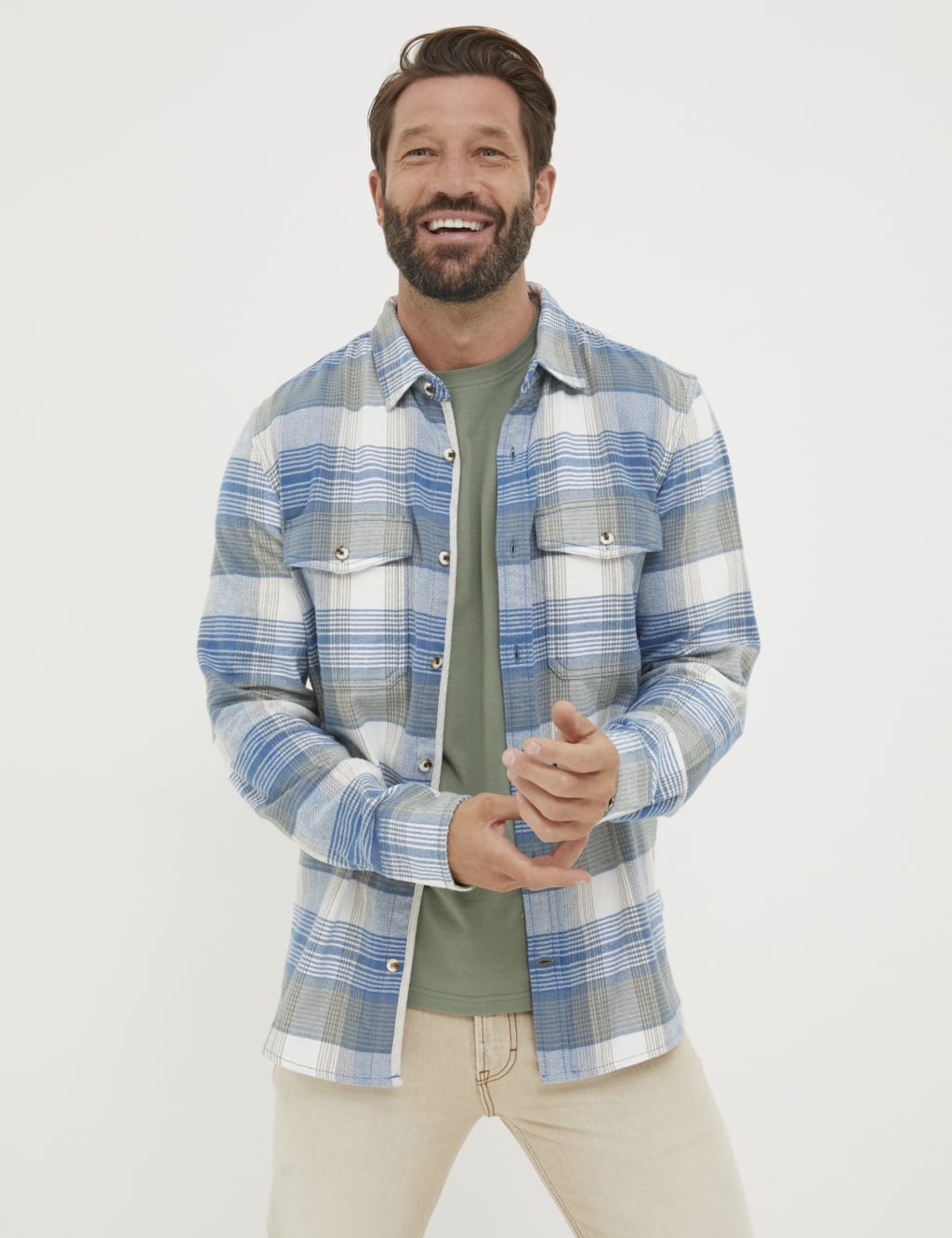 Pure Cotton Check Flannel Shirt image 1