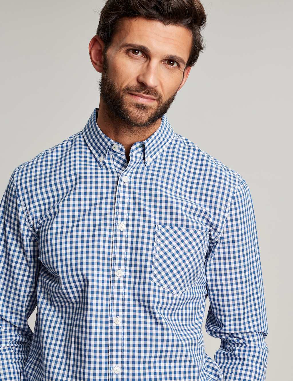 Regular Fit Pure Cotton Check Oxford Shirt image 5