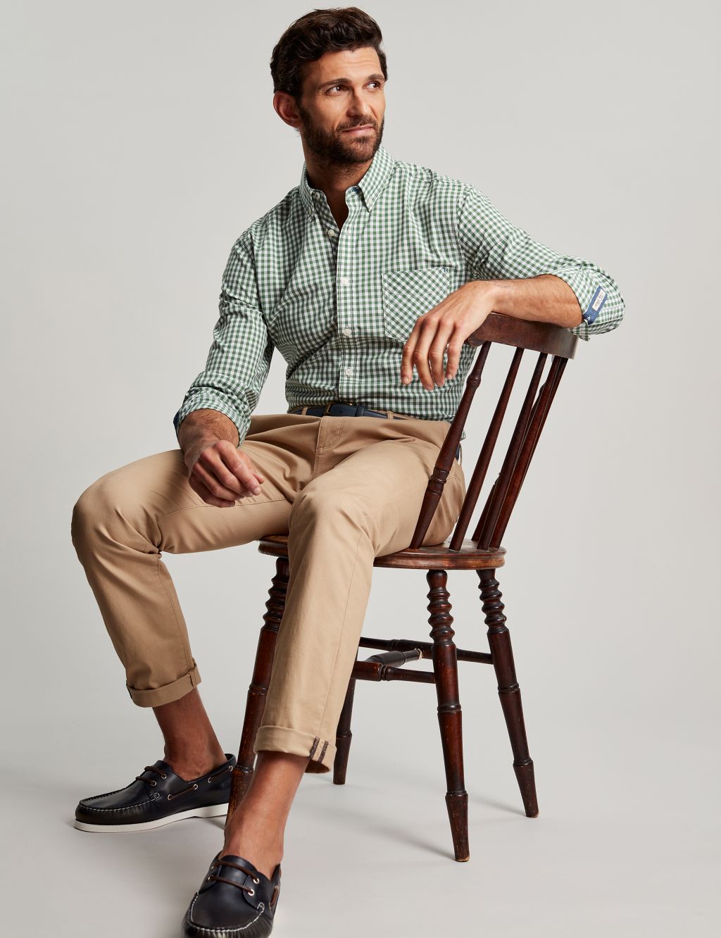 Regular Fit Pure Cotton Check Oxford Shirt image 3