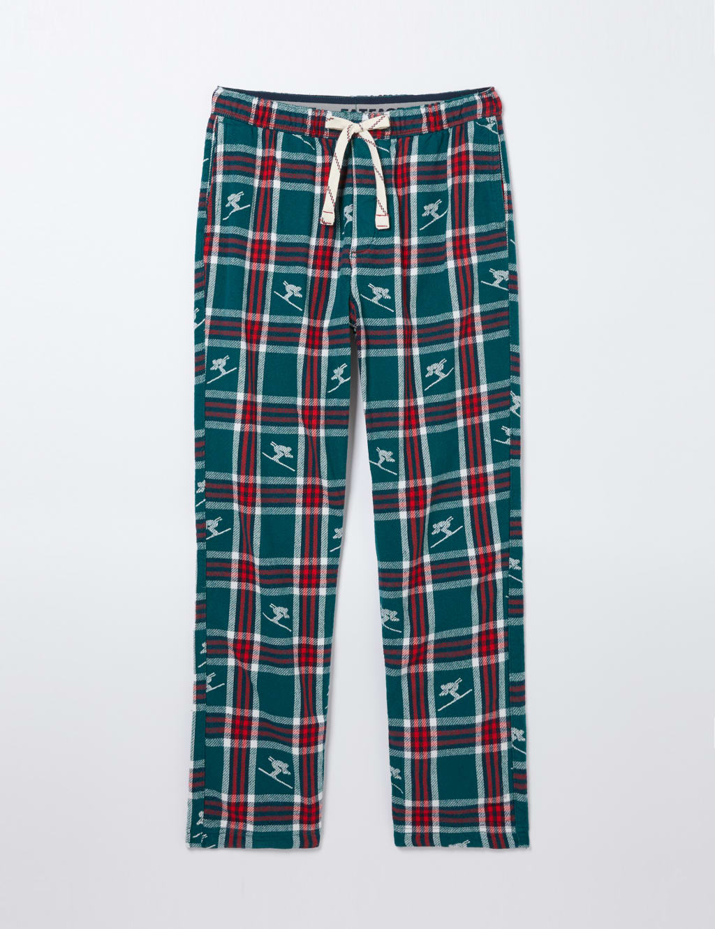 Pure Cotton Ski Checked Pyjama Bottoms image 2