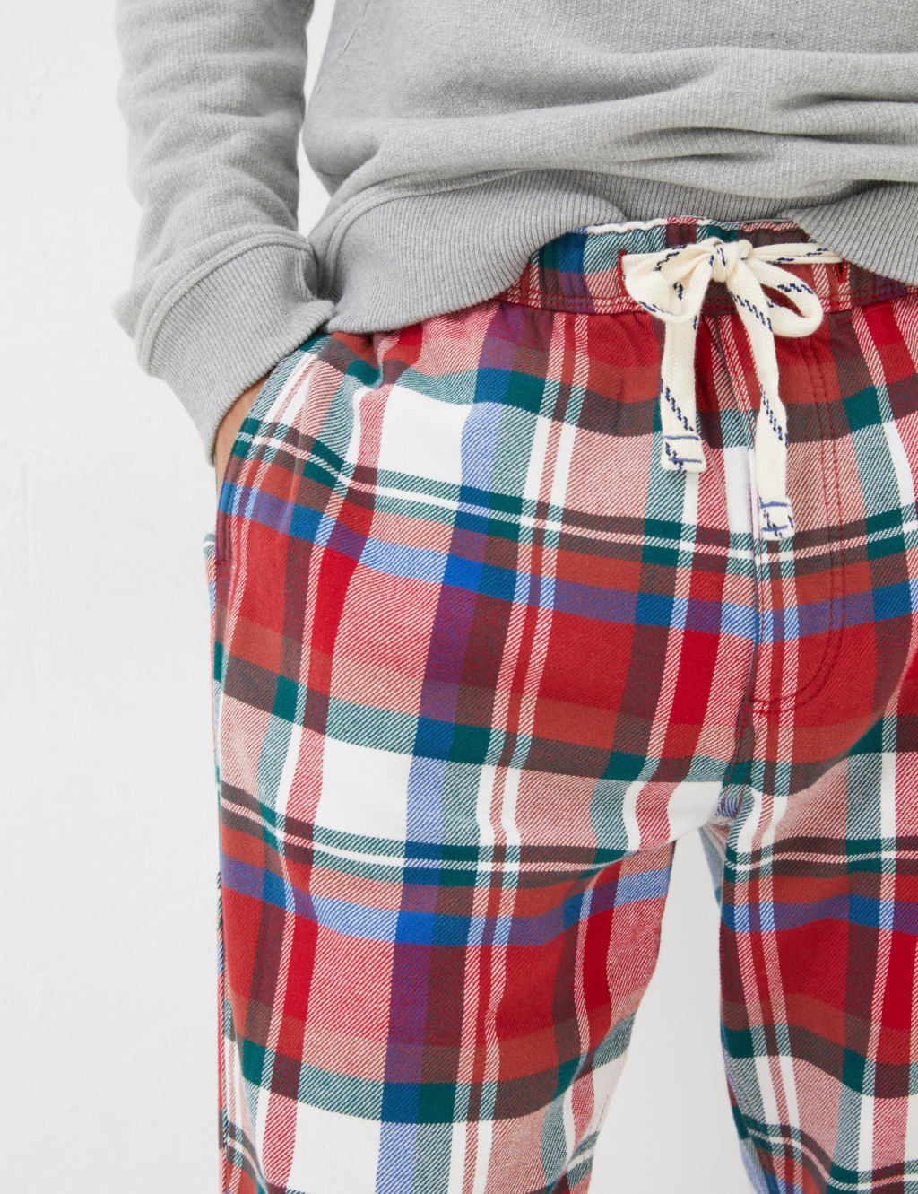 Pure Cotton Checked Pyjama Bottoms image 4