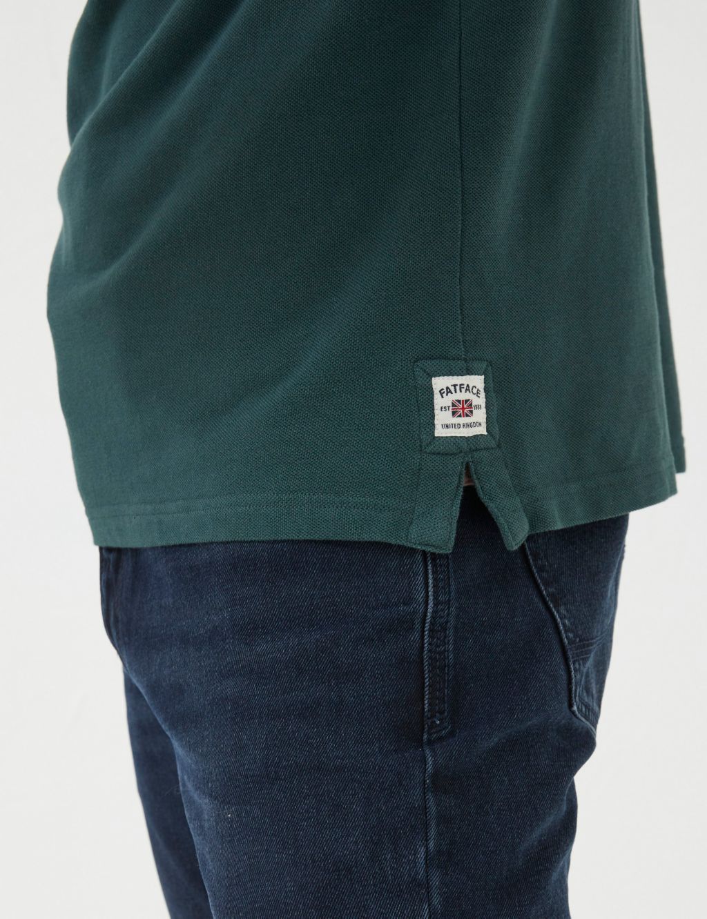 Organic Cotton Pique Long Sleeve Polo Shirt image 5