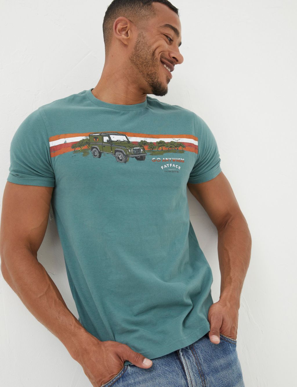 Pure Cotton Land Rover™ Graphic T-Shirt