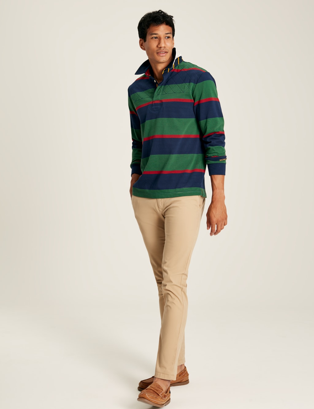 Pure Cotton Striped Rugby Shirt image 3