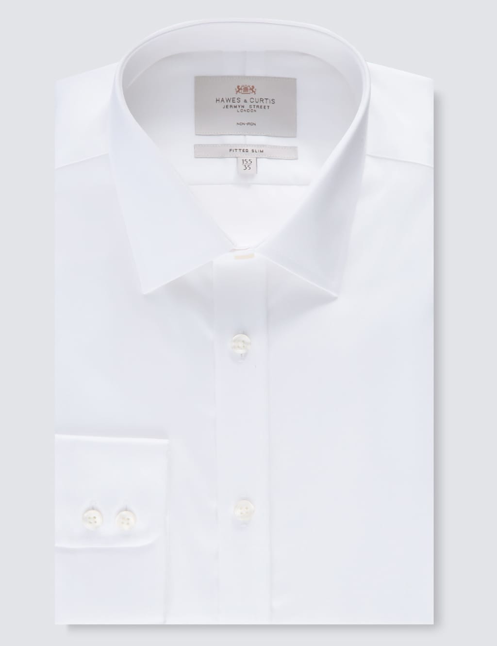 Slim Fit Non Iron Pure Cotton Twill Shirt image 2