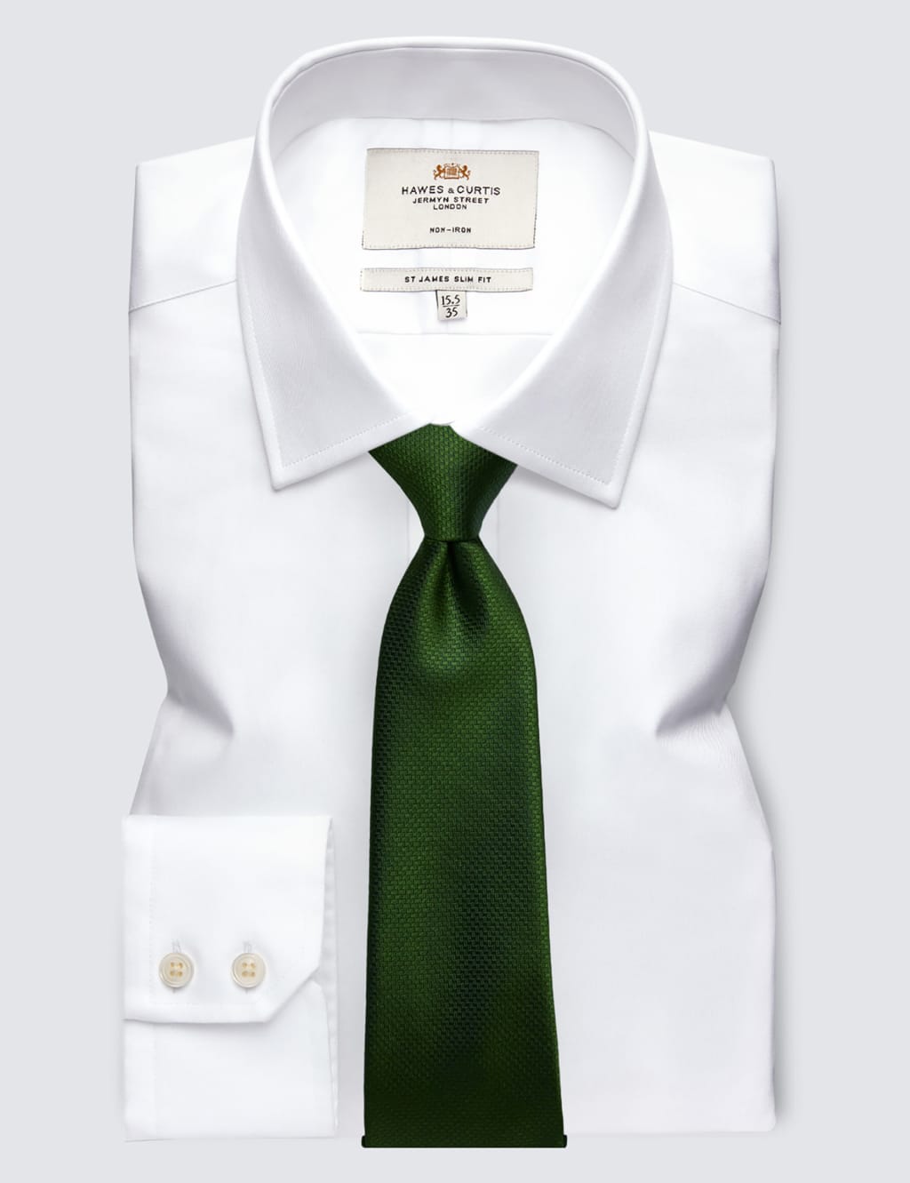 Regular Fit Non Iron Pure Cotton Twill Shirt image 3