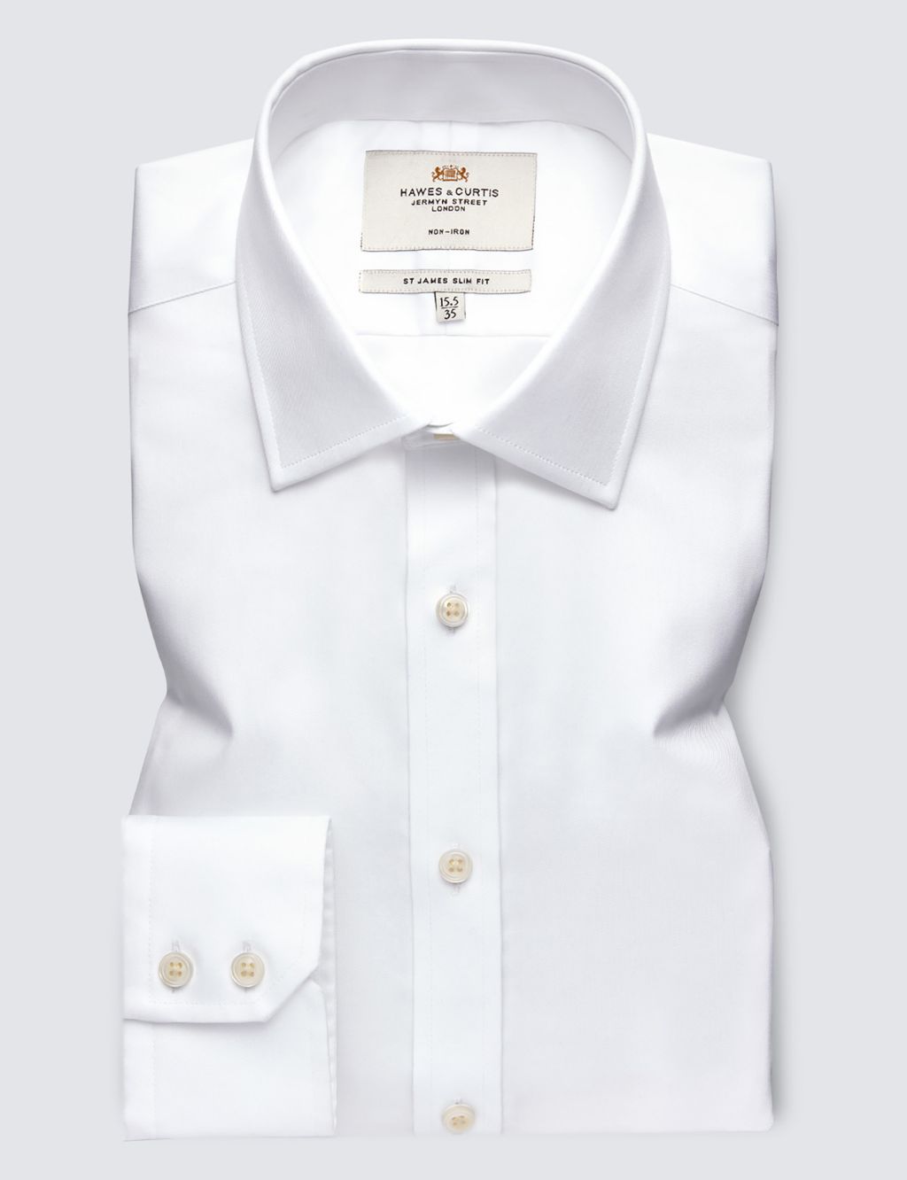 Regular Fit Non Iron Pure Cotton Twill Shirt image 2