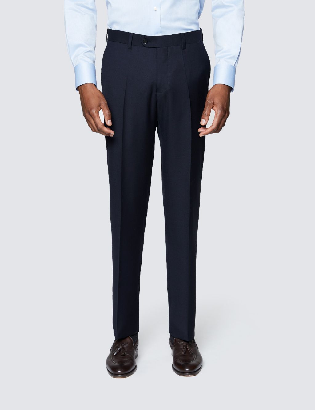 Slim Fit Pure Wool Trousers image 1