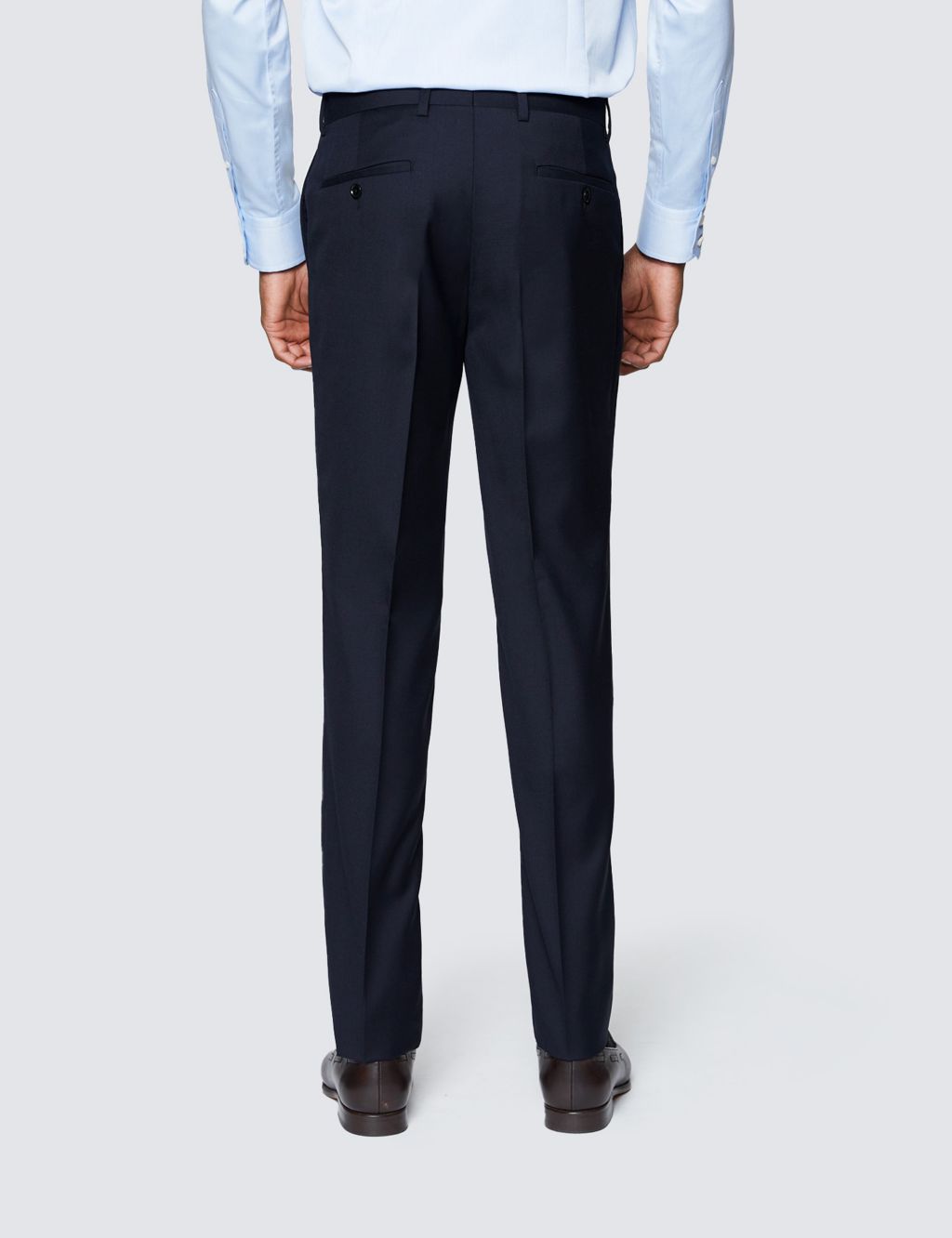 Slim Fit Pure Wool Trousers image 2