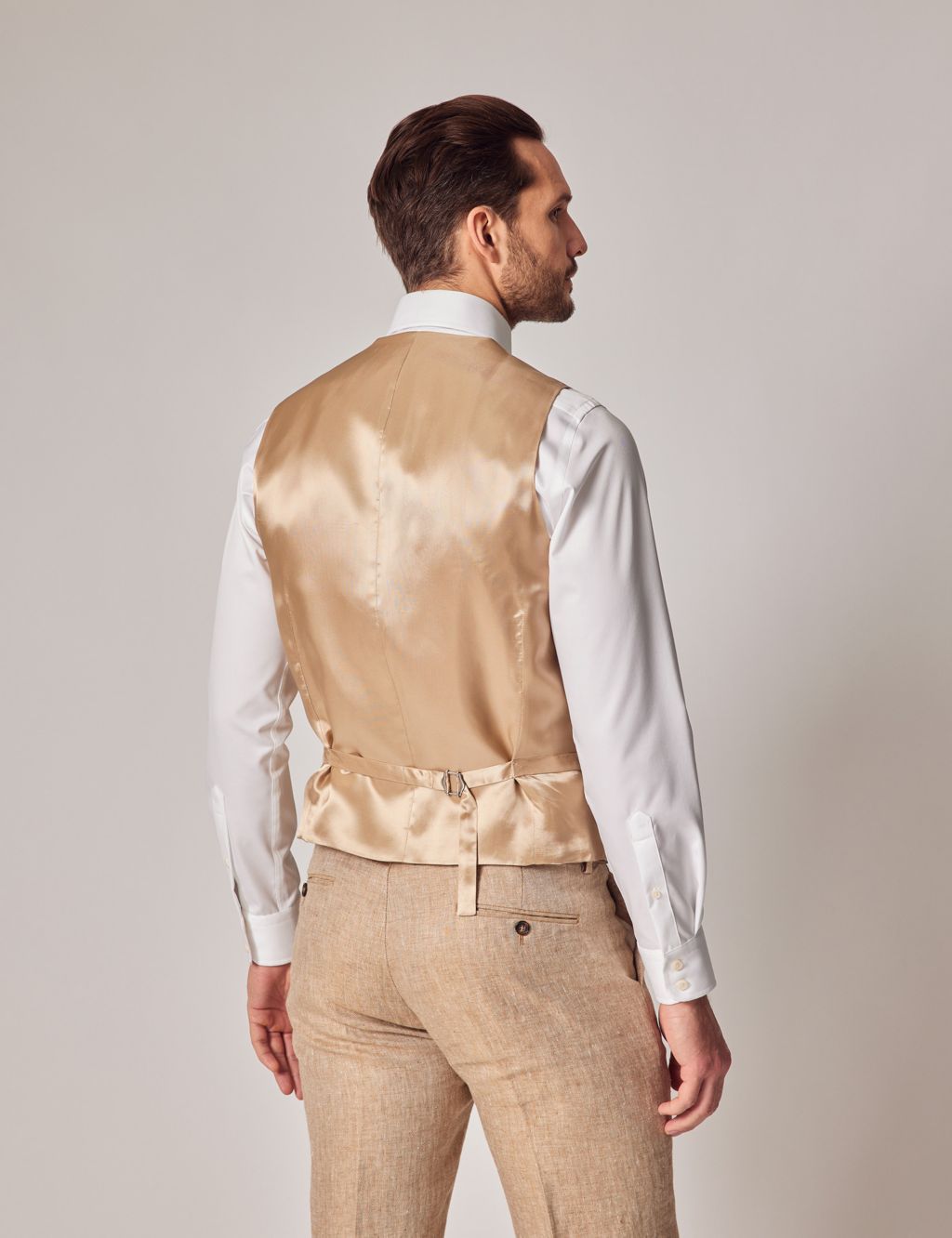 Tailored Fit Pure Linen Waistcoat image 4