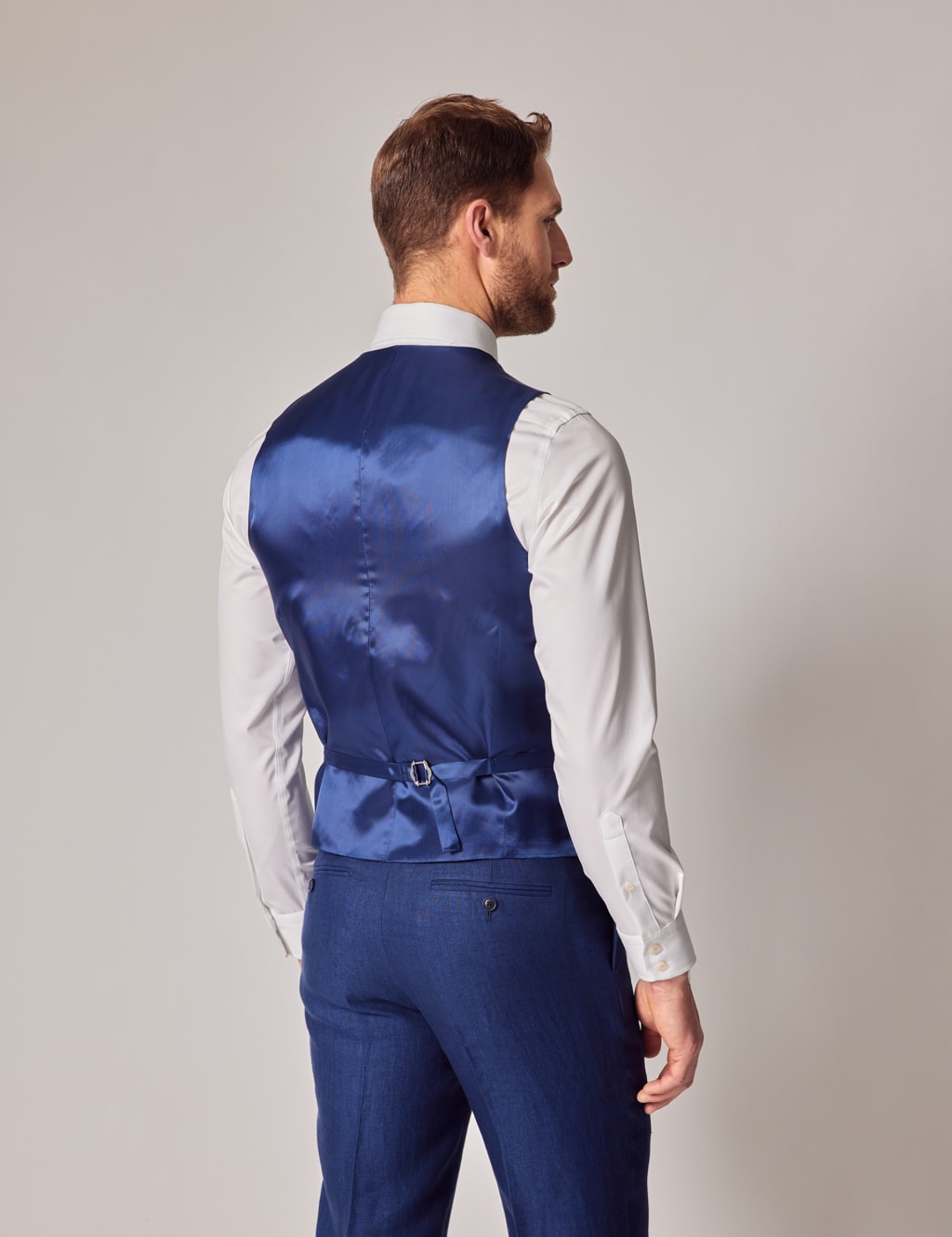 Tailored Fit Pure Linen Waistcoat image 4