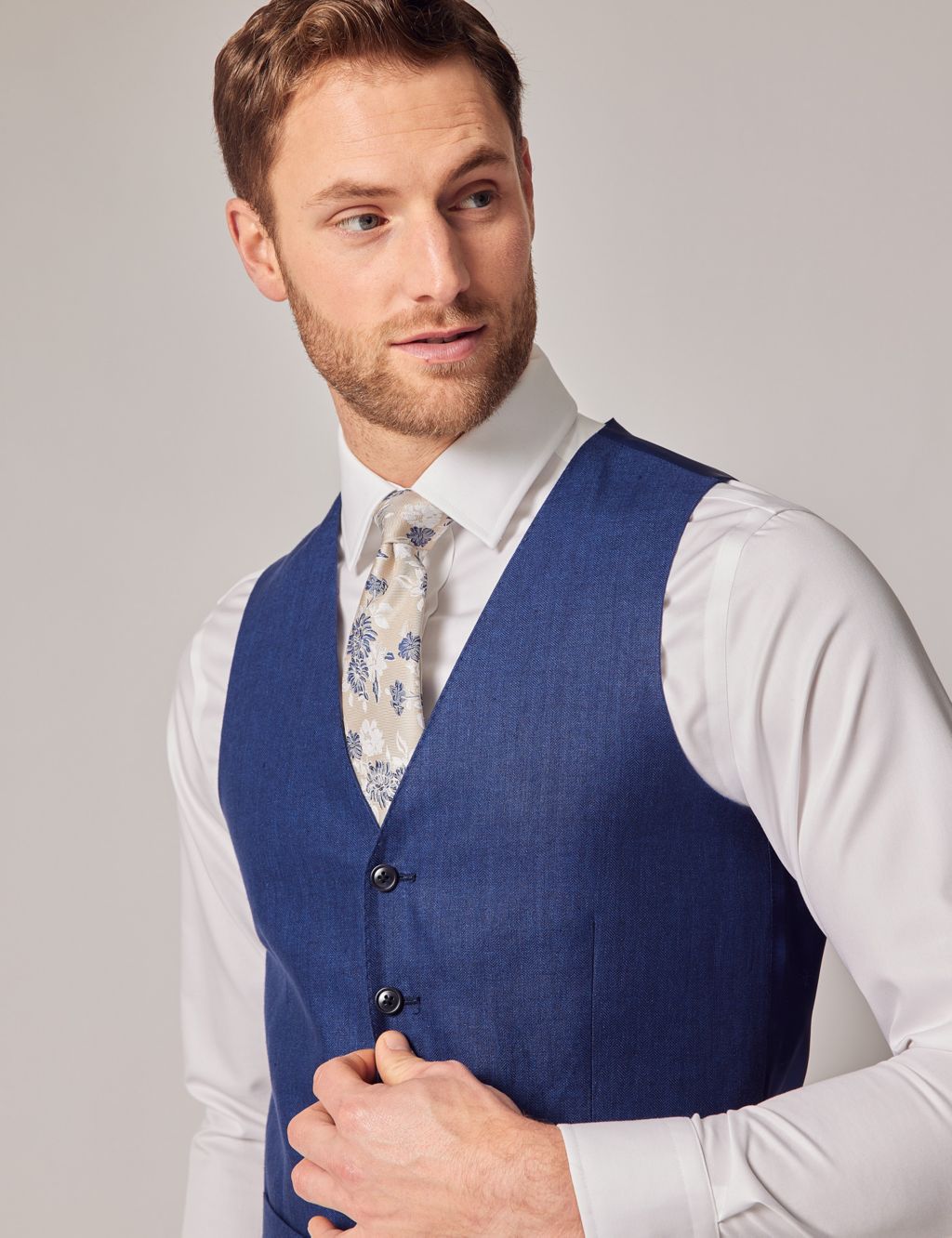 Tailored Fit Pure Linen Waistcoat image 5