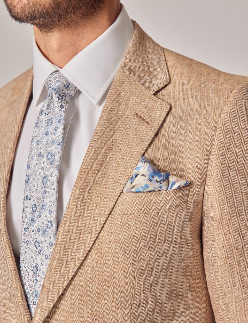 Tailored Fit Pure Linen Suit Jacket image 2