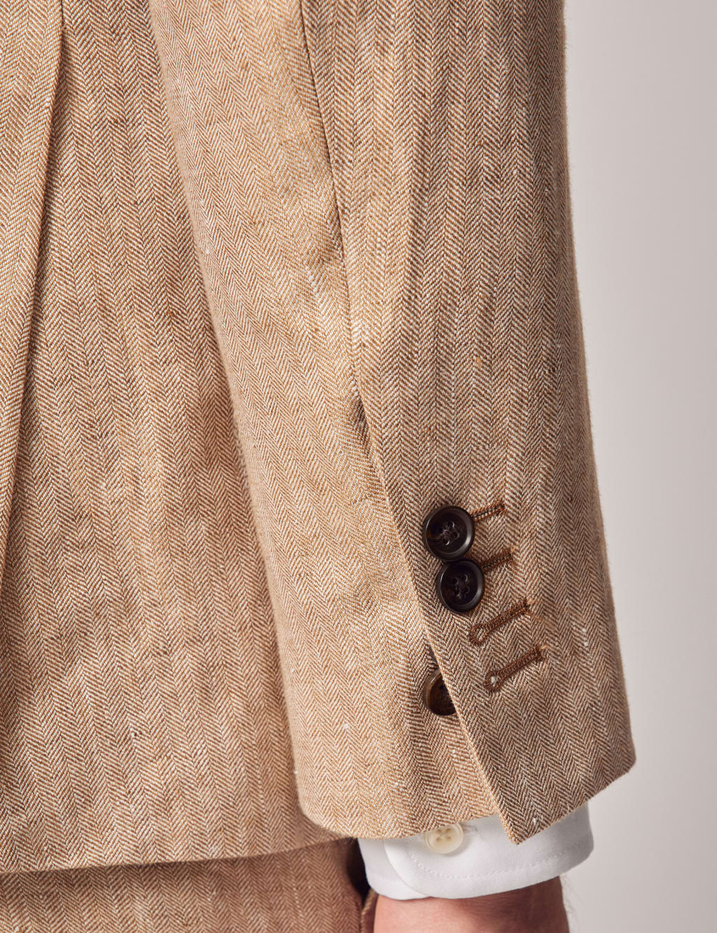 Tailored Fit Pure Linen Suit Jacket image 3