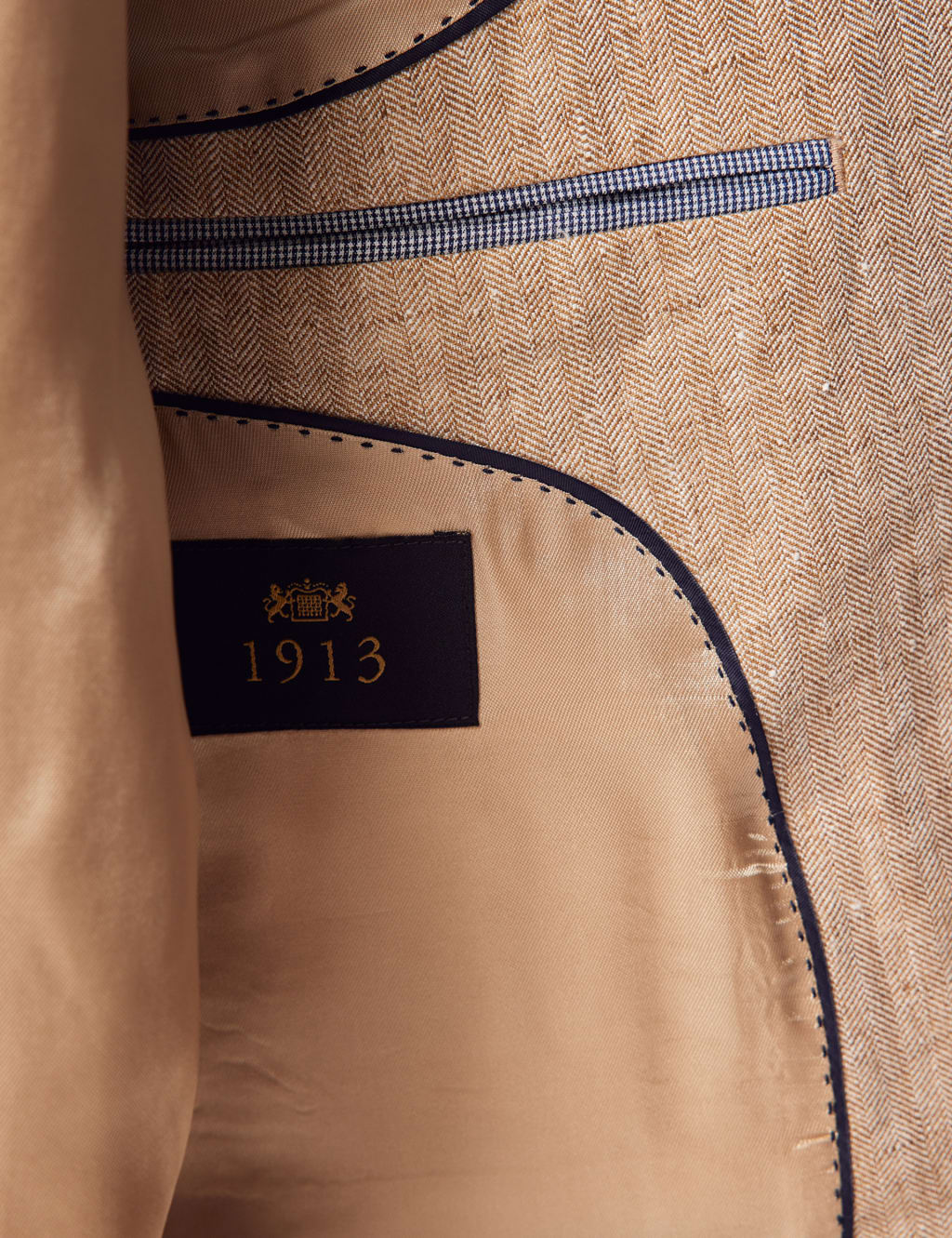 Tailored Fit Pure Linen Suit Jacket image 7