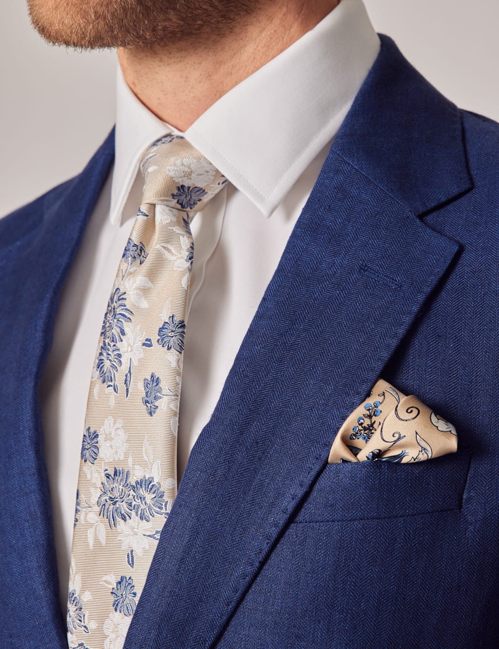 Tailored Fit Pure Linen Suit Jacket image 2